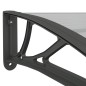 vidaXL Türvordach Schwarz und Transparent 400x75 cm Polycarbonat vidaXL Türvordach Schwarz und Transparent 400x75 cm Polycarbonat