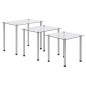vidaXL Satztische 3-tlg. Transparent Hartglas vidaXL Satztische 3-tlg. Transparent Hartglas