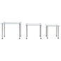 vidaXL Satztische 3-tlg. Transparent Hartglas vidaXL Satztische 3-tlg. Transparent Hartglas