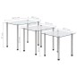 vidaXL Satztische 3-tlg. Transparent Hartglas vidaXL Satztische 3-tlg. Transparent Hartglas