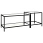 vidaXL Beistelltische 2 Stk. Hartglas Transparent vidaXL Beistelltische 2 Stk. Hartglas Transparent