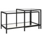 vidaXL Beistelltische 2 Stk. Hartglas Transparent vidaXL Beistelltische 2 Stk. Hartglas Transparent