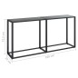 vidaXL Konsolentisch Schwarz 160x35x75,5 cm Hartglas vidaXL Konsolentisch Schwarz 160x35x75,5 cm Hartglas