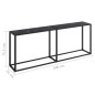 vidaXL Konsolentisch Schwarz 200x35x75,5 cm Hartglas vidaXL Konsolentisch Schwarz 200x35x75,5 cm Hartglas