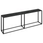 vidaXL Konsolentisch Schwarz 220x35x75,5 cm Hartglas vidaXL Konsolentisch Schwarz 220x35x75,5 cm Hartglas