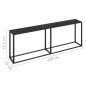 vidaXL Konsolentisch Schwarz 220x35x75,5 cm Hartglas vidaXL Konsolentisch Schwarz 220x35x75,5 cm Hartglas