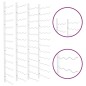 vidaXL Wand-Weinregal für 36 Flaschen 2 Stk. Weiß Eisen vidaXL Wand-Weinregal für 36 Flaschen 2 Stk. Weiß Eisen