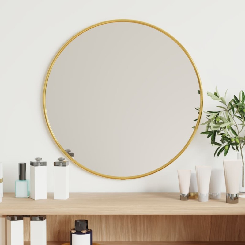 vidaXL Wandspiegel Golden Ø 40 cm Rund vidaXL Wandspiegel Golden Ø 40 cm Rund