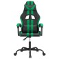 Gaming-Stuhl Drehbar Schwarz und Grün Kunstleder Gaming-Stuhl Drehbar Schwarz und Grün Kunstleder