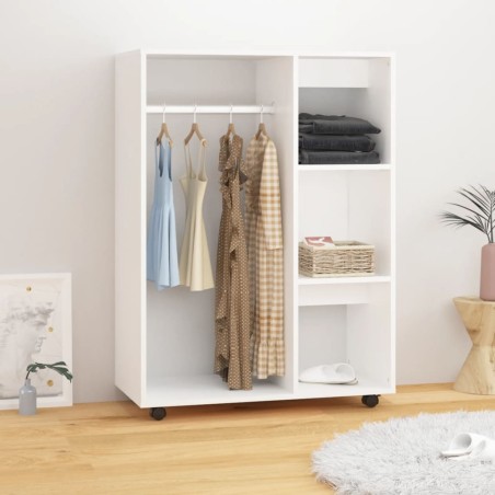 vidaXL Kleiderschrank Weiß 80x40x110 cm Holzwerkstoff
