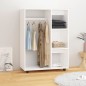 vidaXL Kleiderschrank Weiß 80x40x110 cm Holzwerkstoff vidaXL Kleiderschrank Weiß 80x40x110 cm Holzwerkstoff