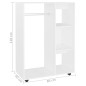 vidaXL Kleiderschrank Weiß 80x40x110 cm Holzwerkstoff vidaXL Kleiderschrank Weiß 80x40x110 cm Holzwerkstoff