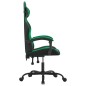 Gaming-Stuhl Drehbar Schwarz und Grün Kunstleder Gaming-Stuhl Drehbar Schwarz und Grün Kunstleder