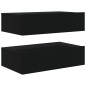 vidaXL TV-Schränke mit LED-Leuchten 2 Stk. Schwarz 60x35x15,5 cm vidaXL TV-Schränke mit LED-Leuchten 2 Stk. Schwarz 60x35x15,5 cm