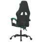 Gaming-Stuhl Drehbar Schwarz und Grün Kunstleder Gaming-Stuhl Drehbar Schwarz und Grün Kunstleder