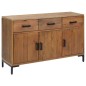 vidaXL Sideboard Braun 110x35x70 cm Massivholz Kiefer vidaXL Sideboard Braun 110x35x70 cm Massivholz Kiefer