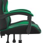 Gaming-Stuhl Drehbar Schwarz und Grün Kunstleder Gaming-Stuhl Drehbar Schwarz und Grün Kunstleder