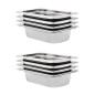 vidaXL Gastronormbehälter 8 Stk. GN 1/4 65 mm Edelstahl vidaXL Gastronormbehälter 8 Stk. GN 1/4 65 mm Edelstahl
