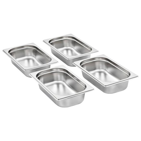 vidaXL Gastronormbehälter 8 Stk. GN 1/4 65 mm Edelstahl 
