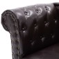 vidaXL Chaiselongue Dunkelbraun Kunstleder vidaXL Chaiselongue Dunkelbraun Kunstleder