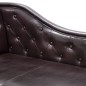vidaXL Chaiselongue Dunkelbraun Kunstleder vidaXL Chaiselongue Dunkelbraun Kunstleder