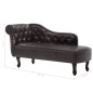 vidaXL Chaiselongue Dunkelbraun Kunstleder vidaXL Chaiselongue Dunkelbraun Kunstleder