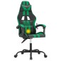 Gaming-Stuhl Drehbar Schwarz und Grün Kunstleder Gaming-Stuhl Drehbar Schwarz und Grün Kunstleder