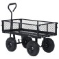 vidaXL Gartenwagen Schwarz 250 kg vidaXL Gartenwagen Schwarz 250 kg