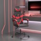 Gaming-Stuhl Drehbar Schwarz und Rot Kunstleder Gaming-Stuhl Drehbar Schwarz und Rot Kunstleder