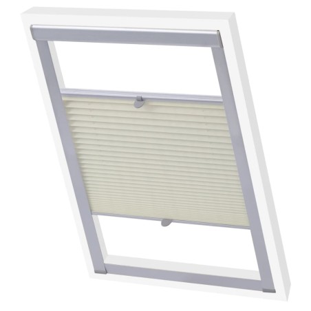 vidaXL Plissee Faltstore Cremefarben M08/308 