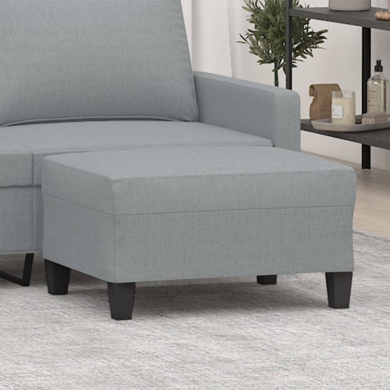 vidaXL Fußhocker Hellgrau 70x55x41 cm Stoff vidaXL Fußhocker Hellgrau 70x55x41 cm Stoff