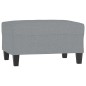 vidaXL Fußhocker Hellgrau 70x55x41 cm Stoff vidaXL Fußhocker Hellgrau 70x55x41 cm Stoff