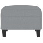 vidaXL Fußhocker Hellgrau 70x55x41 cm Stoff vidaXL Fußhocker Hellgrau 70x55x41 cm Stoff
