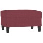 vidaXL Fußhocker Weinrot 70x55x41 cm Stoff vidaXL Fußhocker Weinrot 70x55x41 cm Stoff