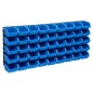 vidaXL 48tlg. Behälter-Set für Kleinteile mit Wandplatten Blau Schwarz vidaXL 48tlg. Behälter-Set für Kleinteile mit Wandplatten Blau Schwarz