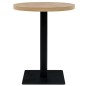 vidaXL Bistrotisch MDF und Stahl Rund 60 x 75 cm Eichenoptik vidaXL Bistrotisch MDF und Stahl Rund 60 x 75 cm Eichenoptik