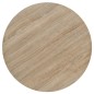 vidaXL Bistrotisch MDF und Stahl Rund 60 x 75 cm Eichenoptik vidaXL Bistrotisch MDF und Stahl Rund 60 x 75 cm Eichenoptik