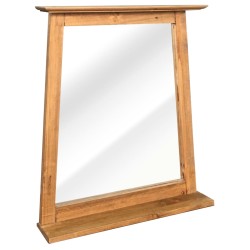 vidaXL Badspiegel Massivholz Kiefer 70x12x79 cm