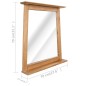 vidaXL Badspiegel Massivholz Kiefer 70x12x79 cm vidaXL Badspiegel Massivholz Kiefer 70x12x79 cm