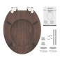 SCHÜTTE Toilettensitz Soft-Close DARK WOOD MDF SCHÜTTE Toilettensitz Soft-Close DARK WOOD MDF