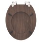 SCHÜTTE Toilettensitz Soft-Close DARK WOOD MDF SCHÜTTE Toilettensitz Soft-Close DARK WOOD MDF