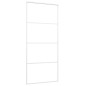 vidaXL Schiebetür ESG-Mattglas und Aluminium 90x205 cm Weiß vidaXL Schiebetür ESG-Mattglas und Aluminium 90x205 cm Weiß