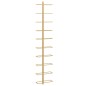 vidaXL Wand-Weinregal für 10 Flaschen Golden Metall vidaXL Wand-Weinregal für 10 Flaschen Golden Metall
