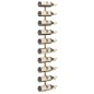 vidaXL Wand-Weinregal für 10 Flaschen Golden Metall vidaXL Wand-Weinregal für 10 Flaschen Golden Metall