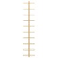 vidaXL Wand-Weinregal für 10 Flaschen Golden Metall vidaXL Wand-Weinregal für 10 Flaschen Golden Metall