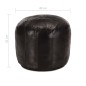 vidaXL Pouf Schwarz 40 x 35 cm Echtes Ziegenleder vidaXL Pouf Schwarz 40 x 35 cm Echtes Ziegenleder