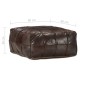 vidaXL Pouf Dunkelbraun 60 x 60 x 30 cm Echtes Ziegenleder vidaXL Pouf Dunkelbraun 60 x 60 x 30 cm Echtes Ziegenleder