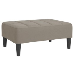 vidaXL Fußhocker Hellgrau 78x56x32 cm Samt 