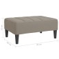 vidaXL Fußhocker Hellgrau 78x56x32 cm Samt vidaXL Fußhocker Hellgrau 78x56x32 cm Samt