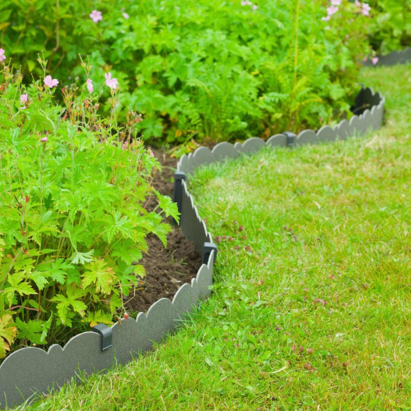 Nature Rasenkante Dekorativ 0,13x12 m 3 mm Grau Nature Rasenkante Dekorativ 0,13x12 m 3 mm Grau